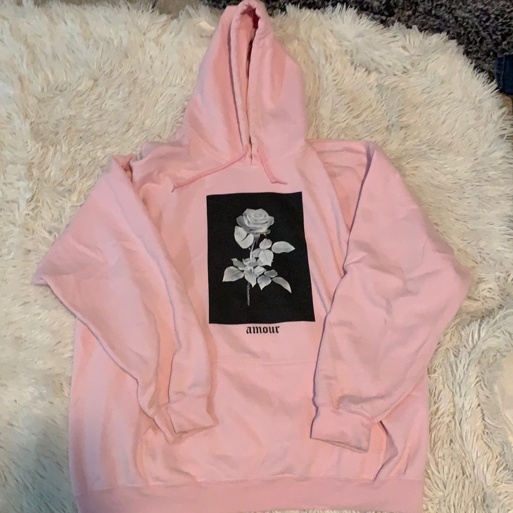 amour graphic hoodie